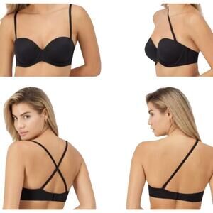 Maidenform Self Expressions Women's Stay Put Strapless Bra SE6990 - Black 40D